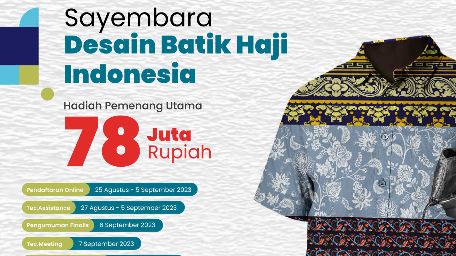 Sayembara Desain Batik Haji Berhadiah Puluhan Juta Rupiah dari Kemenag, Ini Ketentuannya